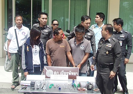 Sompong Saowarot, Wanchai Ekjeen and Thimpika Sangrocha have been remanded to custody on suspicion of grand theft.
